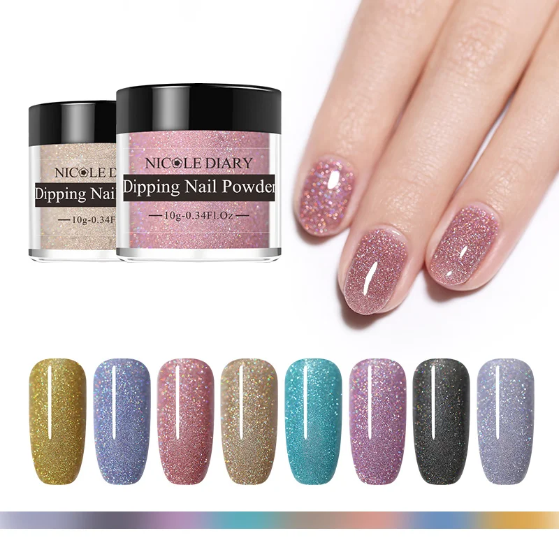Николь Дневник 10 г окунание ногтей Порошковые блестки Сияющий пигмент порошок