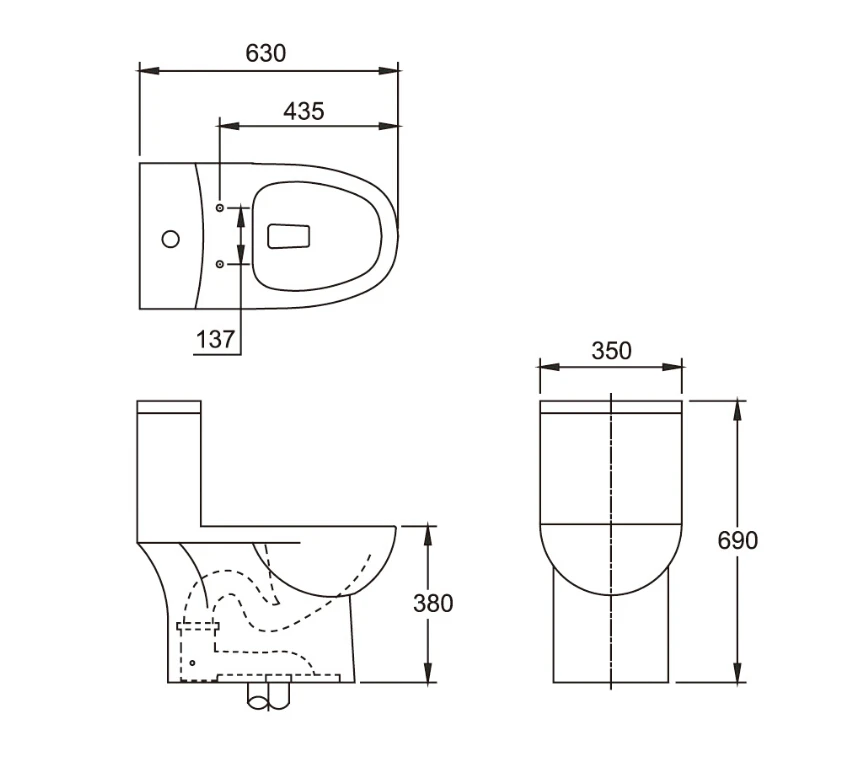 2016 Лидер продаж туалетный столик для воды цельнокроеный унитаз S trap унитазы со