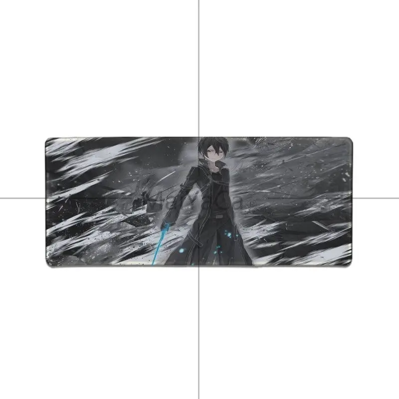 Lock Edge 30x80cm Maiyaca Sword Art онлайн SAO обои большой игровой коврик для мыши Коврик для мыши для ноутбука компьютерная клавиатура Коврик для настольной панели - Цвет: Lock Edge 30x80cm