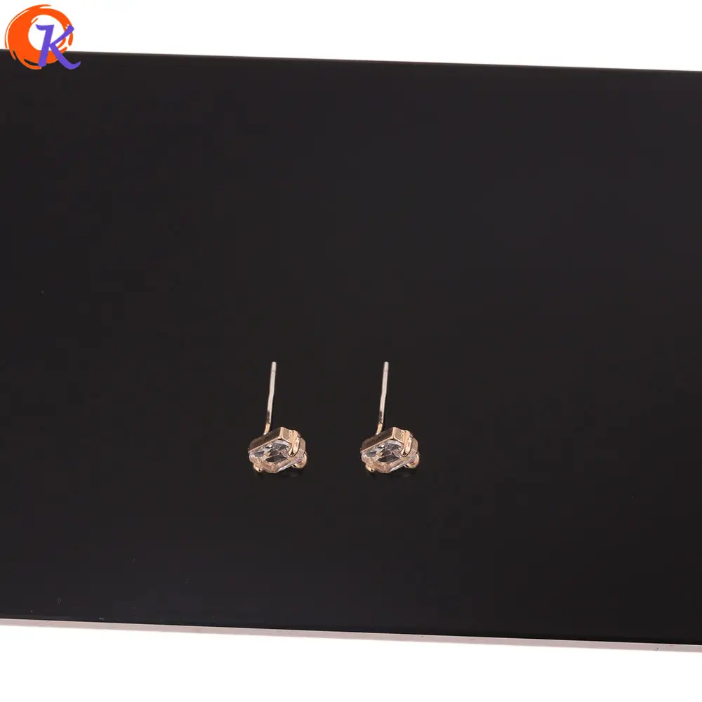 

Cordial Design 50Pcs 8*9MM Jewelry Accessories/Crystal Earring Stud/Soft Needle/Hand Made/DIY Earrings Making/Earring Findings