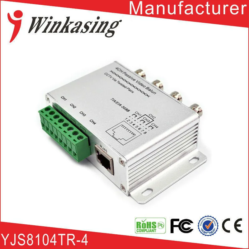 CCTV 4Ch DVR BNC UTP RJ45 пассивный видео балун Камера Cat5 трансивер безопасности передатчик