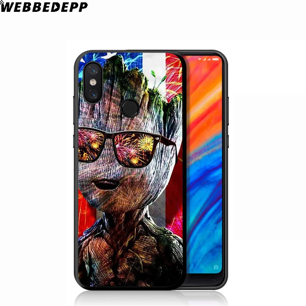 WEBBEDEPP Guardians for Galaxy Groot Soft Case Xiaomi Mi 9T 9 8 SE 6 A1 A2 A3 Lite MiA1 MiA2 MiA3 F1 MAX 3 Mi8 CC9E CC9 |