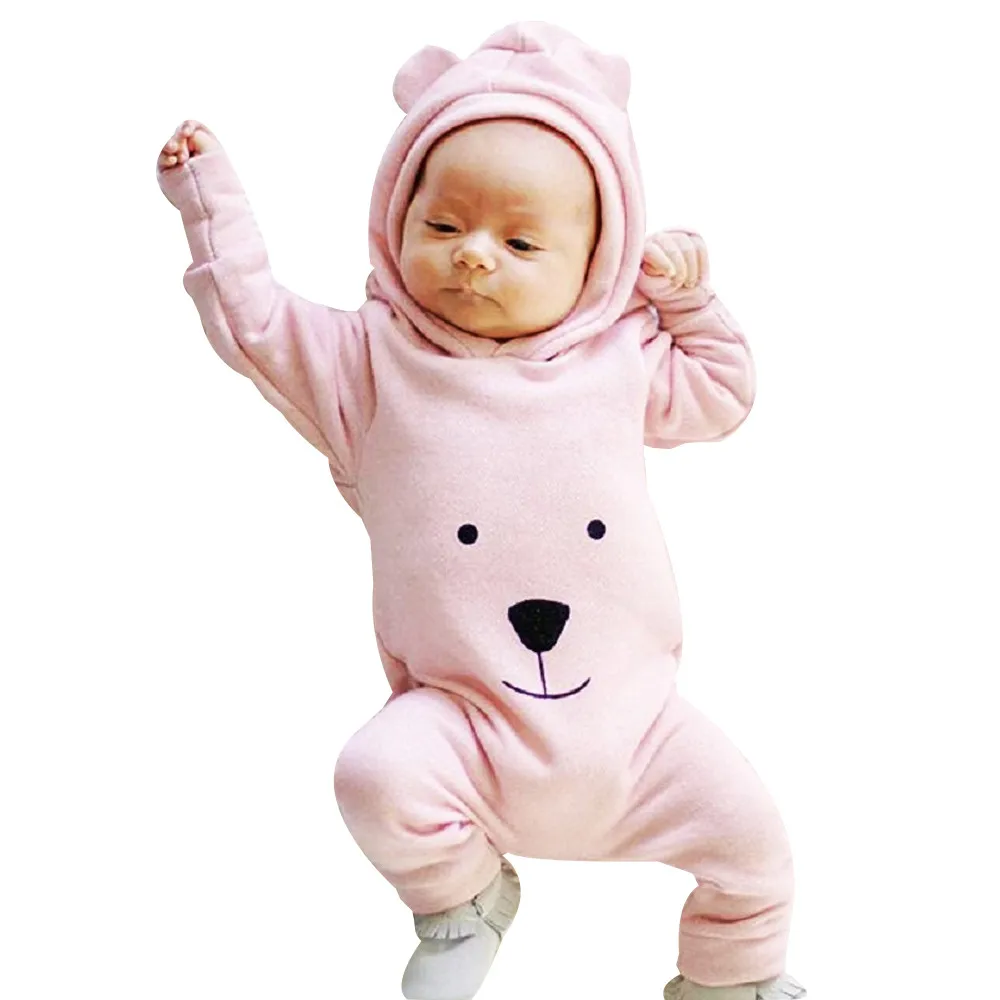 Baby Winter Overalls For Baby Girls Costume Autumn Newborn Clothes Baby Wool Rompers For Baby Boys Jumpsuit Infant Clothing