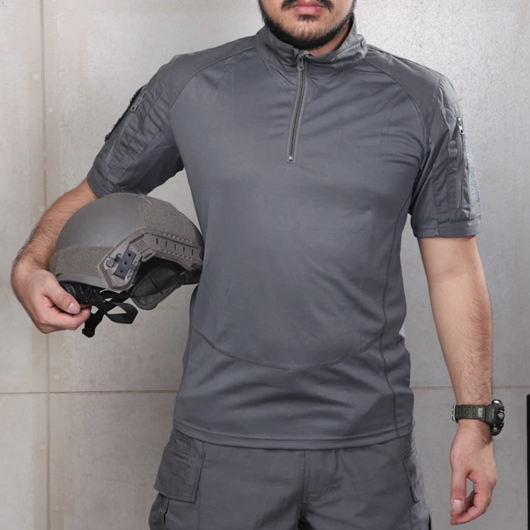 2017 черная тактическая рубашка мультикам Quickdry 100% полиэстер поло MCBK армейская