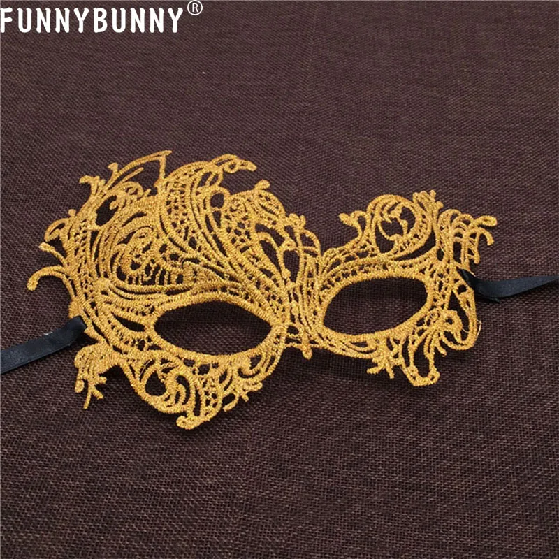 Женская классическая маска для глаз FUNNYBUNNY венецианская маскарадная кружевная