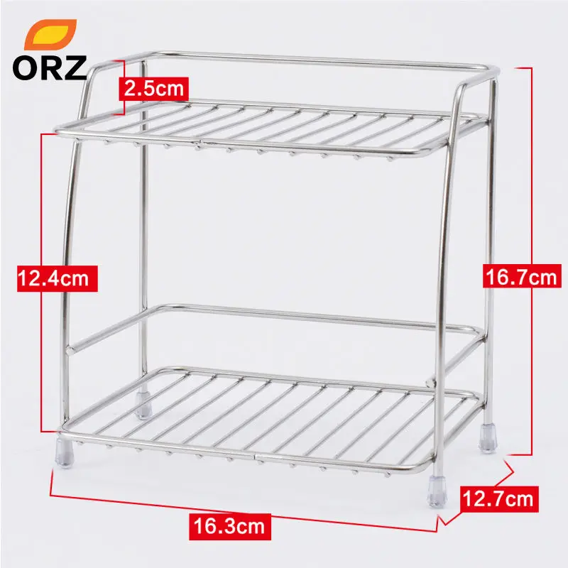 ORZ двухслойная стойка для хранения из нержавеющей стали корзинка приправ