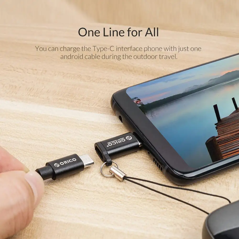 Микро USB OTG адаптер ORICO Type c 3 0 конвертер для зарядки и синхронизации данных