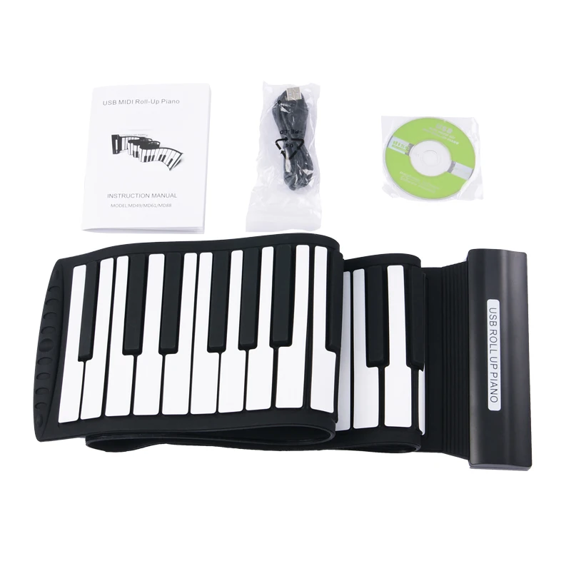 Новое поступление Силиконовая Гибкая клавиатура MIDI закатать электронное