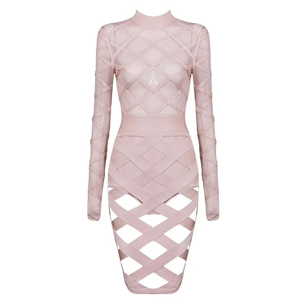 Комплект из 2 предметов с длинным рукавом сетчатая вырезами 2020 оптовая продажа