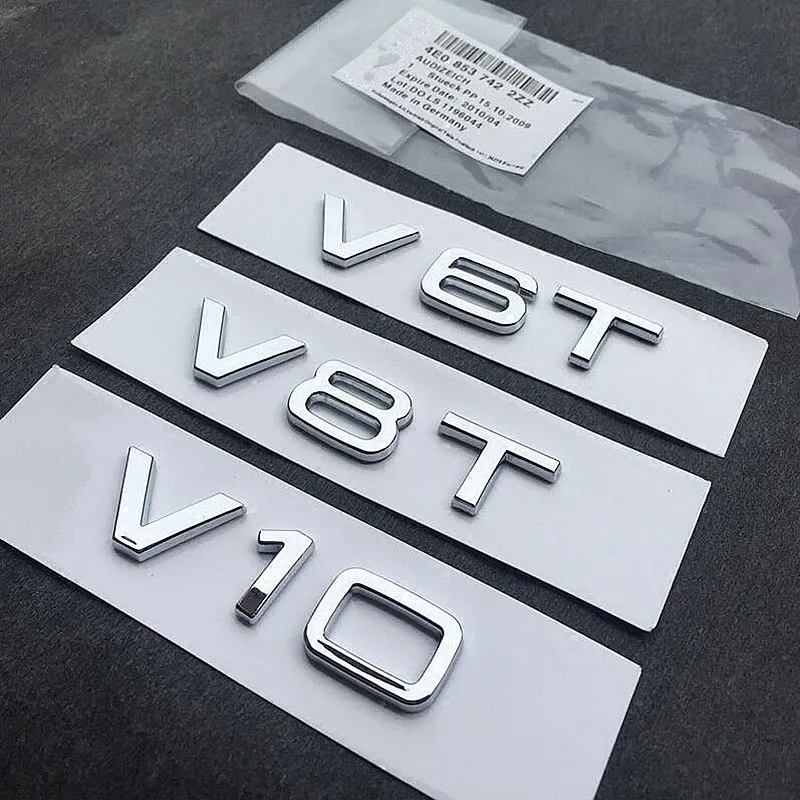 Новый V6T V8T 3D металлические крылья боковый значок кузова эмблема стикер Хо