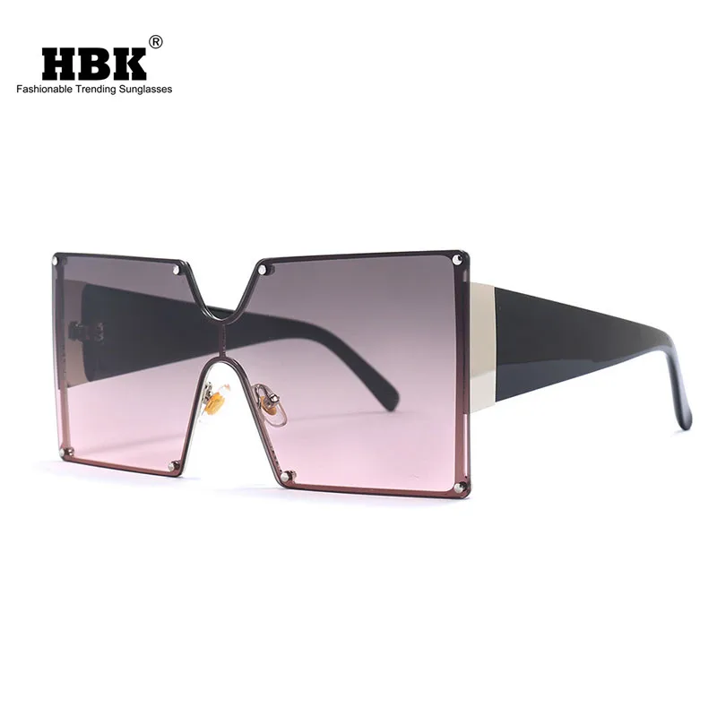 Солнцезащитные очки HBK унисекс большие квадратные модные брендовые Роскошные