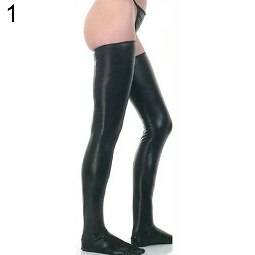 Женские облегающие латексные колготки Glam Rock стринги|thigh high|glam rocksexy thigh high |
