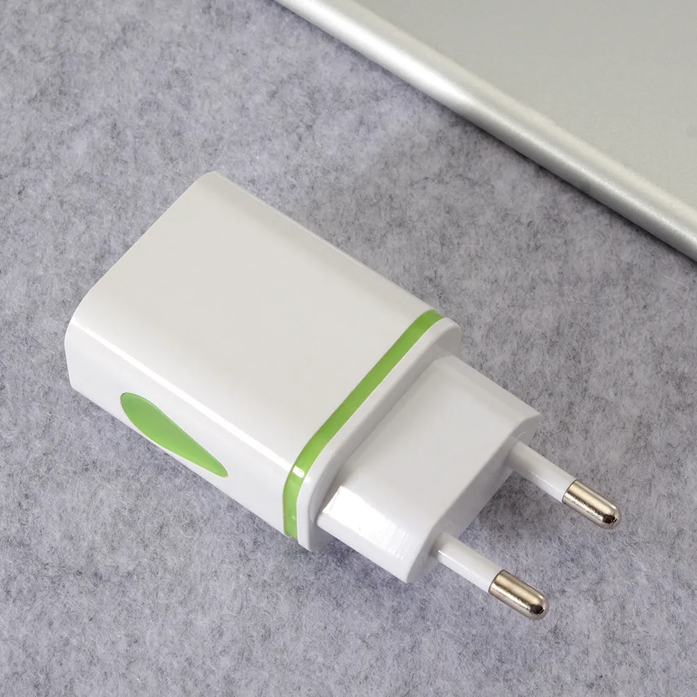 EPULA EU штепсельная вилка LED USB AC быстрое зарядное устройство адаптер 2 порта для