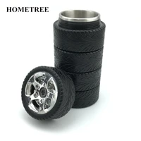 hometree 320ml thermos cups men car tire shape mug water flask insulation vacuum cup bottle warmer new creative travel cups h377