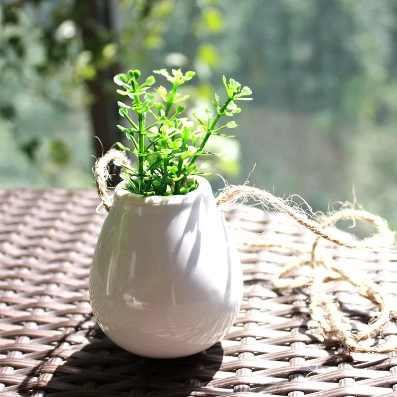 Цветочные горшки и цветочные домашнего декора вьющееся растение висит ваза для