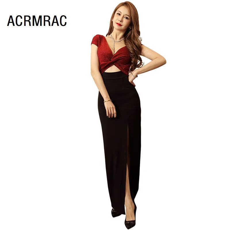

Women dress Slim Summer splice V-neck Sleeveless Sexy dress Women 1337
