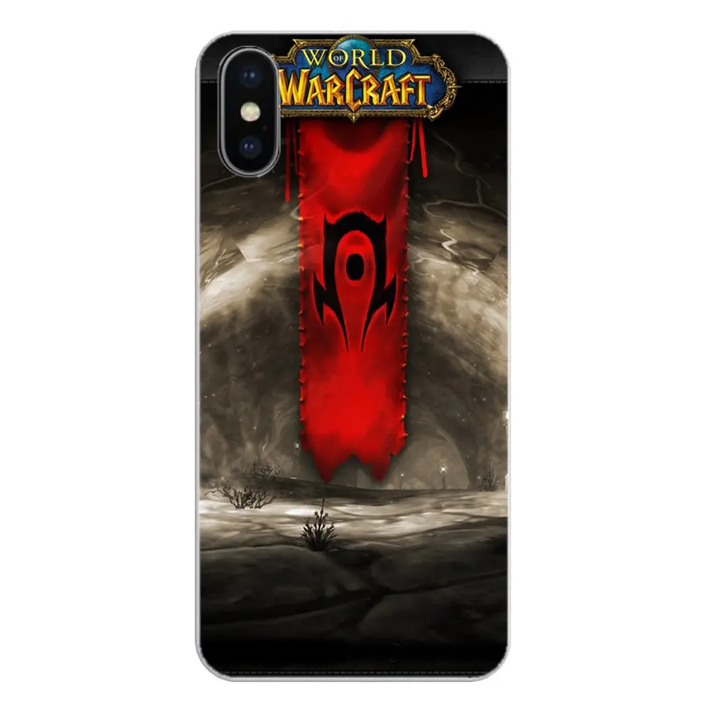 Transparent Soft Shell Covers For Motorola Moto X4 E4 E5 G5 G5S G6 Z Z3 G3 C Play Plus game WOW World of Warcraft horde |