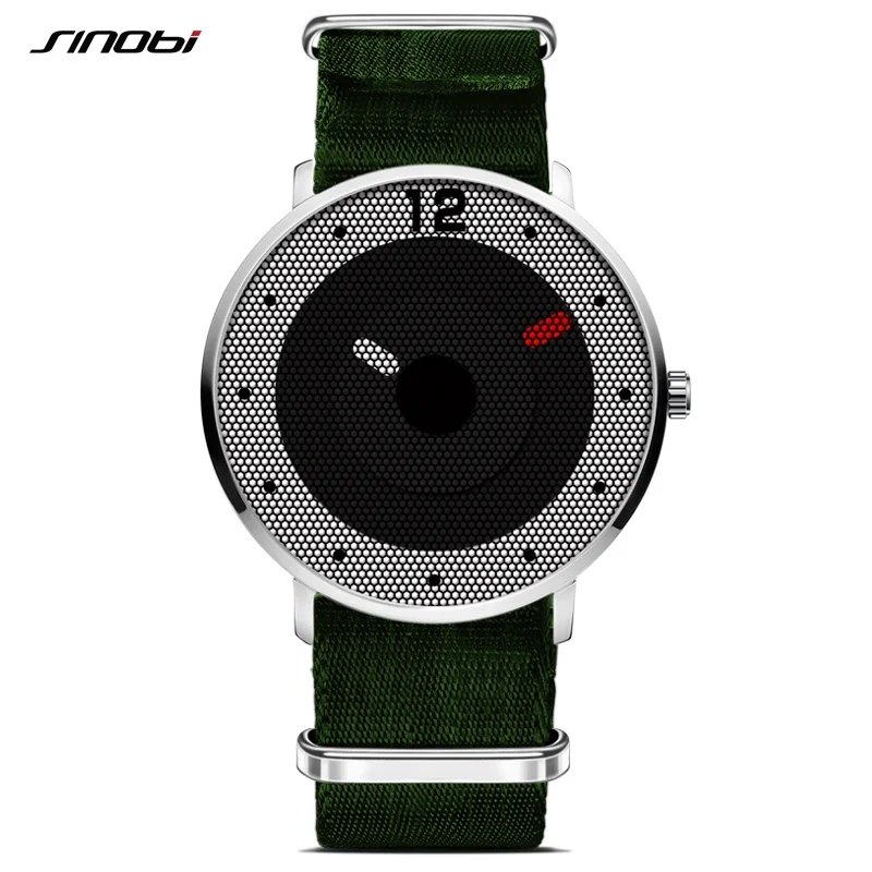 Style6 9633G06 Новинка, спортивные мужские армейские наручные часы SINOBI, зеленый, разнообразный нейлоновый ремешок для часов, топ, люксовый бренд, мужские кварцевые часы Geneva, наручные часы для мальчиков - Цвет: Style6 9633G06