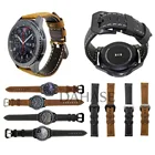 Ремешок для часов из натуральной кожи, 22 мм, для Samsung Gear S3 Frontier Classic, для Samsung Galaxy Watch 46 мм, со съемными штифтами