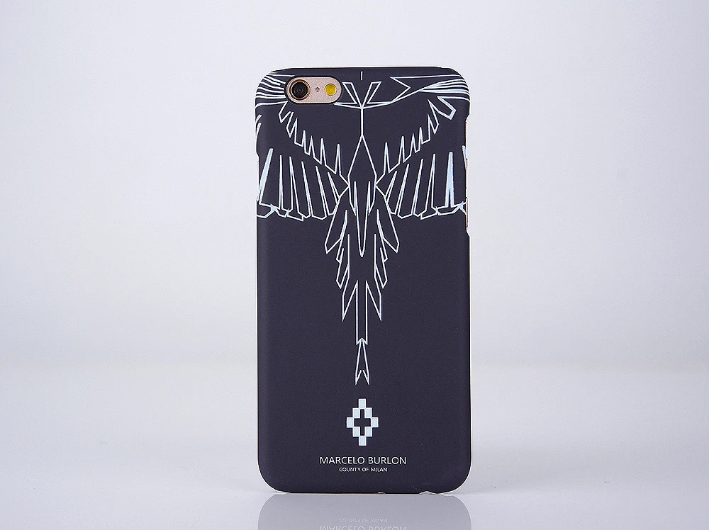 Marcelo Burlon чехол для iPhone 6 S Тигр Fox крылья Fundas крышка 7 5 5S Plus чехлы марсело жесткий