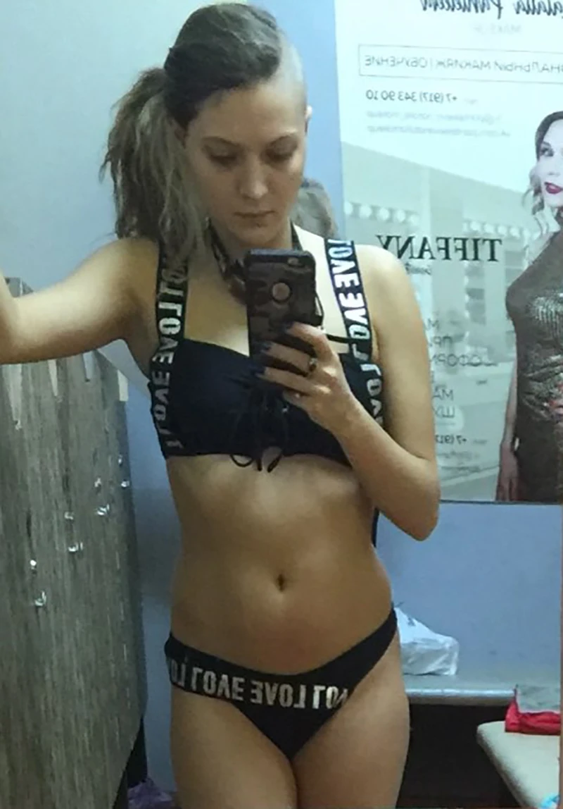 Женский купальник, купальник, пуш-ап, бикини,, Mujer, на шнуровке, бикини, женский купальник, с буквенным принтом, мини стринги, бикини, набор