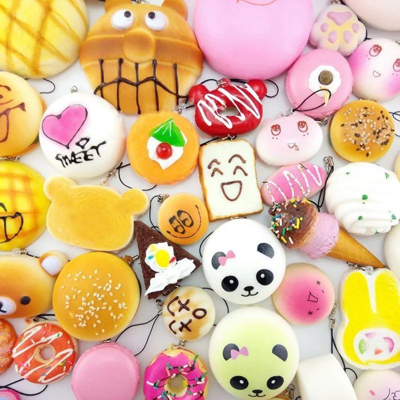 10 шт./компл. мягких ниндзя jumbo постепенно возвращающий форму Kawaii ароматизированный мягкий при нажатии мягкая целебная игрушка забавные игрушки для детей