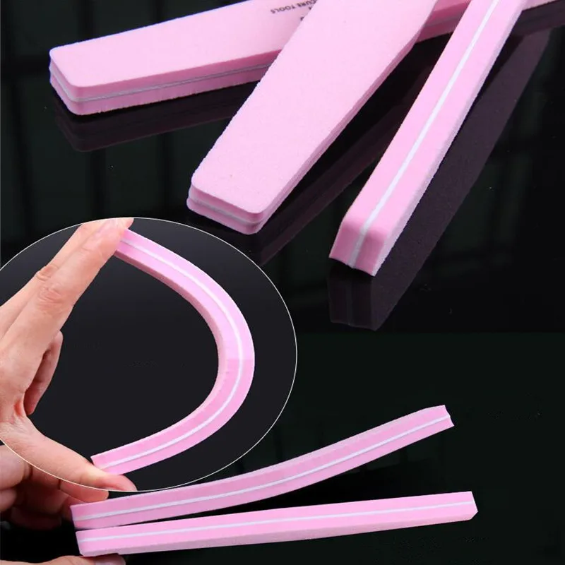 3 Pcs/lot Double Side 100/180 Sunshine Nail Files Buffer Buffing Manicure Pedicure Art Tool For Nails Decoration | Красота и здоровье