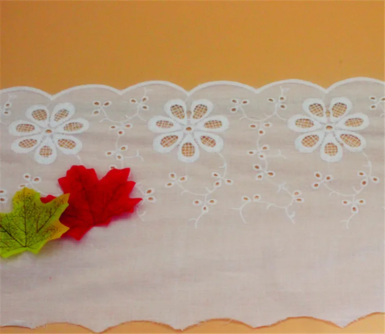 5 ярдов/упаковка изысканный хлопок ручной работы вышивка кружева полые Дизайн