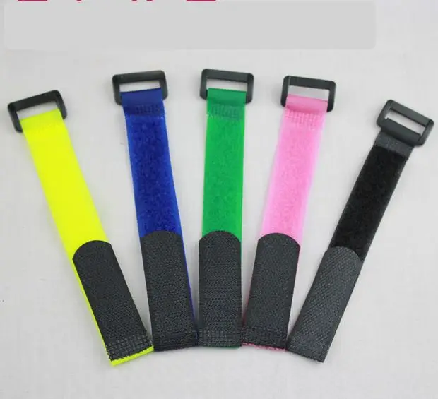 10 шт. черный многоразовый нейлоновый липкие кабельные стяжки с пряжкой крюк и