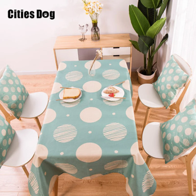 Льняная скатерть в клетку многофункциональный прямоугольный чехол для стола