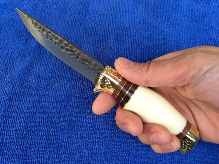 Цветочный стали полосой охотничий нож ручкой смолы воин открытый Sharp инструменты