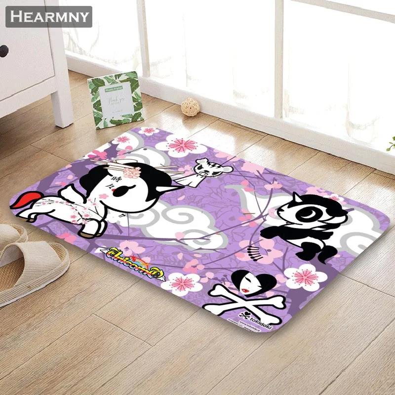 Пользовательский коврик Tokidoki для пола/ванной/кухни/пляжа фланелевый тканевый