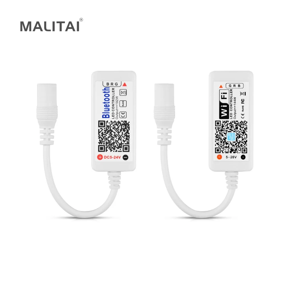 Magic Home WiFi Bluetooth светодиодный RGBW/RGB контроллер DC 5 в 12 В 24 в Android IOS приложение 24Key инфракрасный пульт контроллер для светодиодной ленты