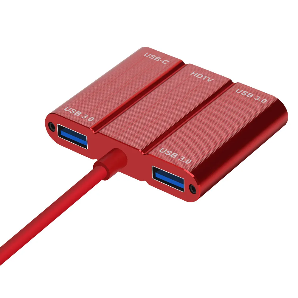 Док-станция CARPRIE Type-C адаптер USB 3 0 Type C 4K HDMI Hub 90 Вт зарядная док-станция 5 в 1 PD