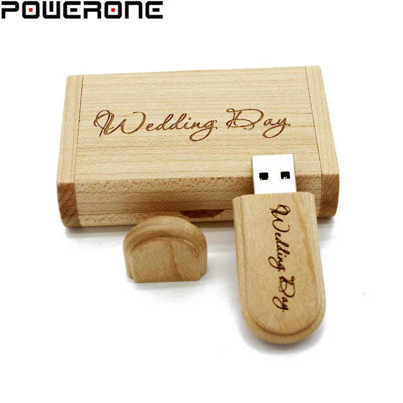 POWERONE(более 10 шт. бесплатный логотип) креативный Деревянный США+ коробка ручка-накопитель 8 ГБ 16 ГБ 32 ГБ 64 Гб usb флеш-накопитель карта памяти подарок
