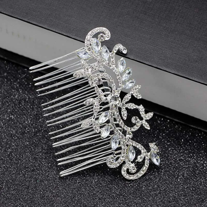 Горячая Европейская свадебная расческа для волос с кристаллами женщин Свадебные