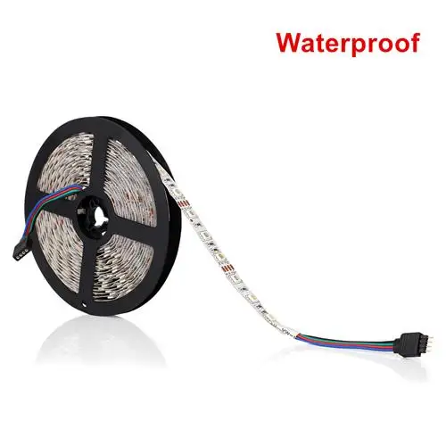 Waterproof RGB светодиодный светильник s SMD 5050 5 м 300 светодиодный s DC 12 В водонепроницаемый гибкий светильник Сказочный светильник для вечерние и рождественские украшения дома - Испускаемый цвет: Waterproof