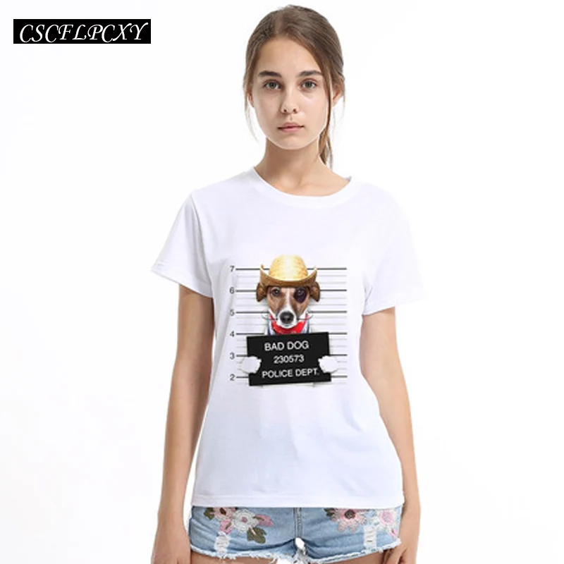 Хот дог 2017 распродажа Полицейская футболка Женская парусиновая с французским