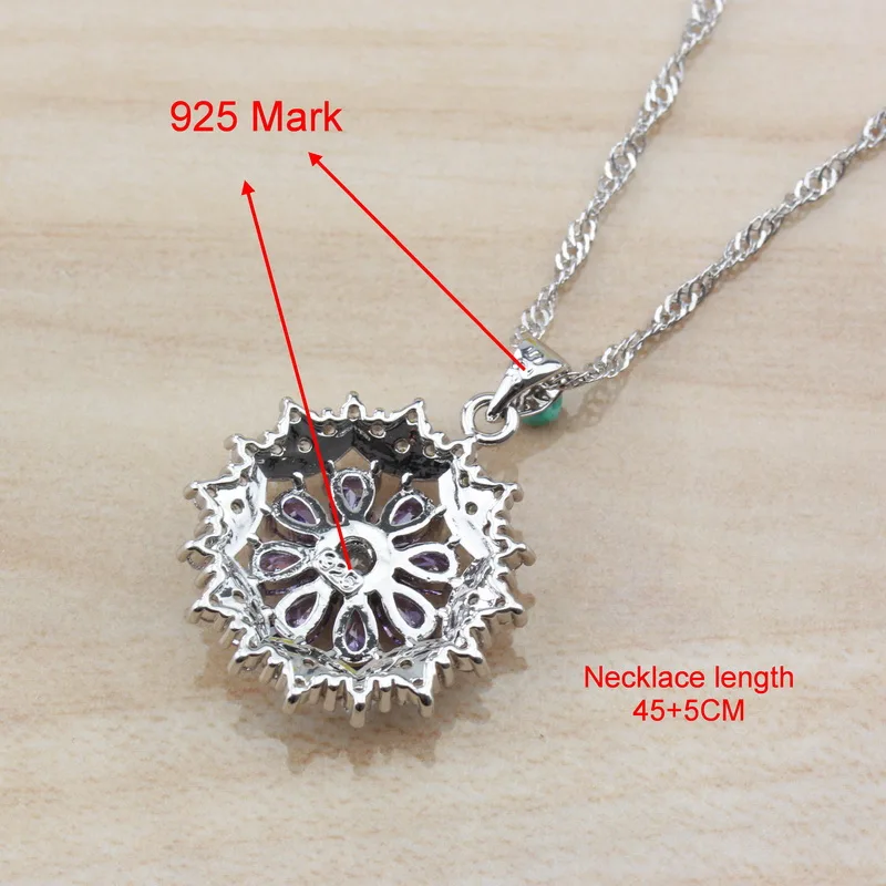 Идеальный Серебряный Цвет Свадебные Ювелирные наборы для женщин костюм