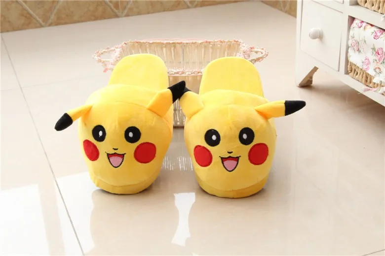 Аниме мультфильм с покемоном тапочки эльф мяч Eevee Umbreon Go Пикачу Плюшевые Туфли домашние Зимние тапочки обувь для костюмированной вечеринки