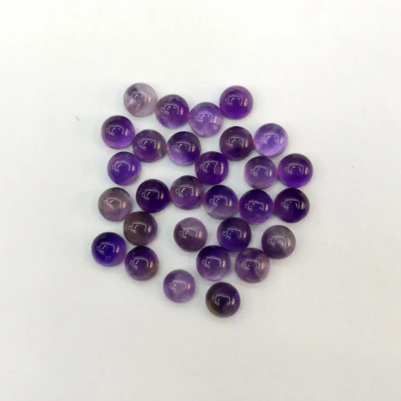 Модные аметисты натуральный камень 4 мм одинарные бусины Кабошон для