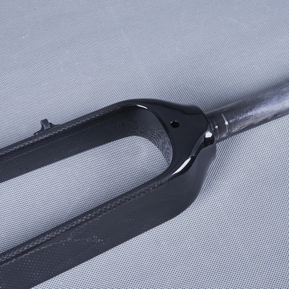 Глянцевая вилка для горного велосипеда 3K без логотипа запчасти прямая трубка 26er