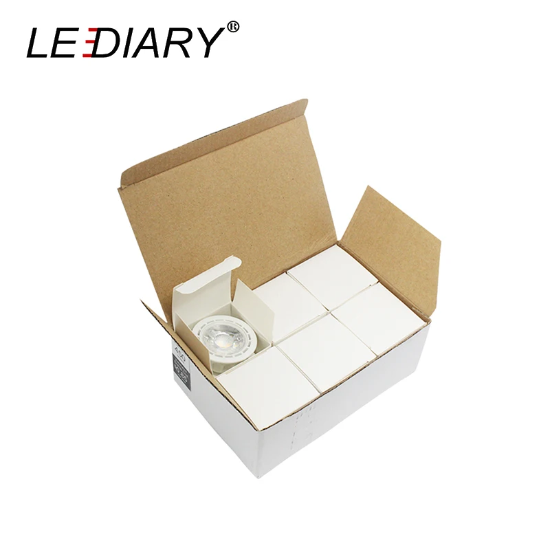 LEDIARY 6 шт./лот MR16 GU5.3 Светодиодная лампа точечного светильника 5 Вт 12 В/100-240 в 220 В 110