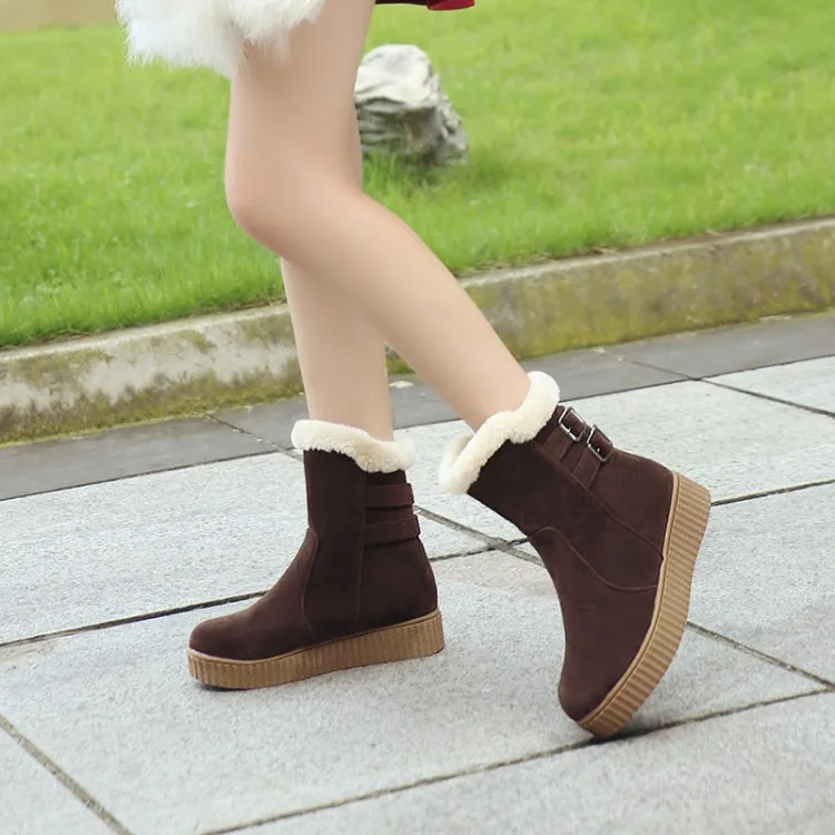 2016 г. Настоящая женская обувь зимние ботинки большой размер 34-43 новые женские с