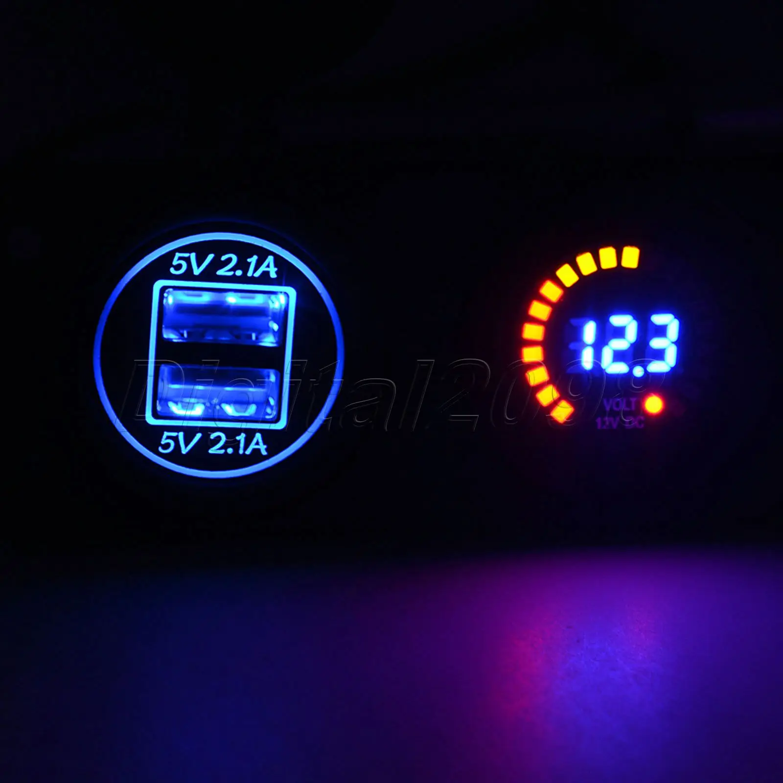 Yetaha двойная 12 В розетка для автомобильного прикуривателя Разветвитель USB 3.1A