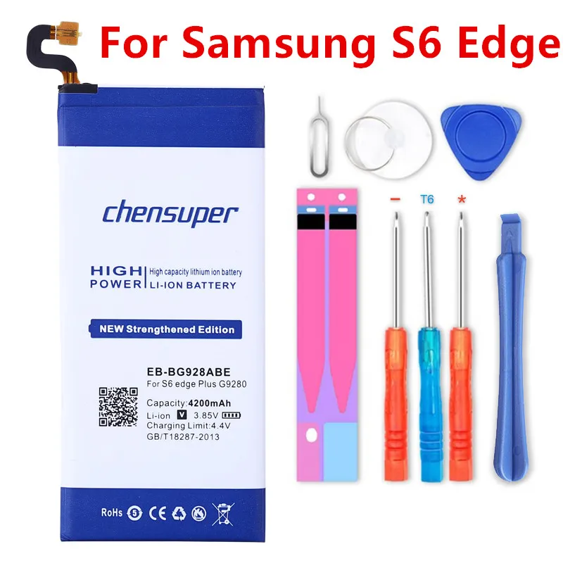 Новая внешняя аккумуляторная батарея для Samsung S6 Edge Plus EB BG928ABE edge + G9280 4200 мАч 3 85 В
