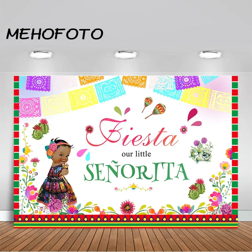 MEHOFOTO Fiesta детский фон для душа племя маленькая принцесса фотосъемки Мексика
