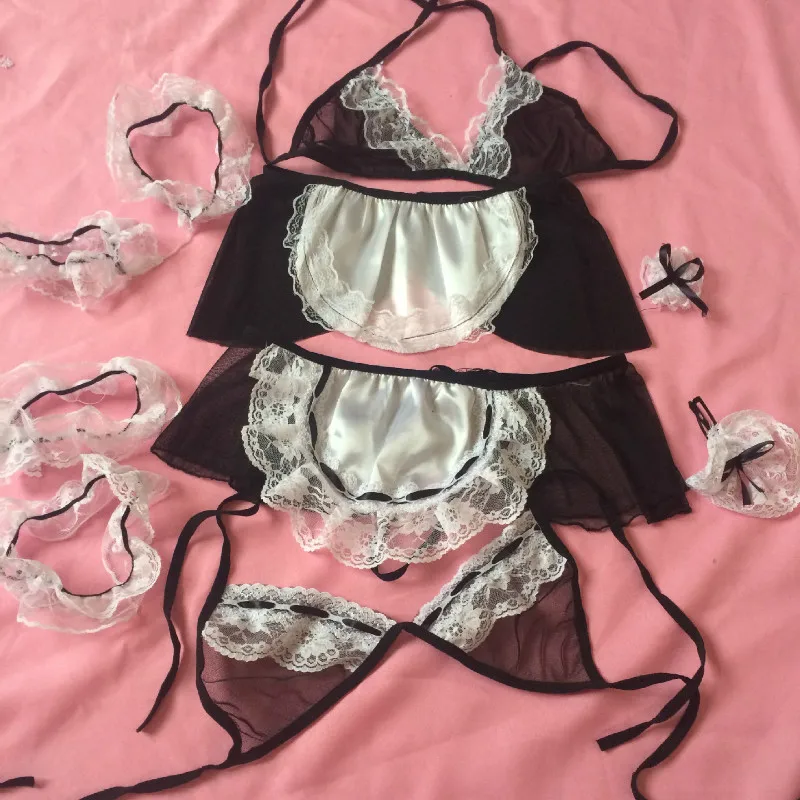 1 шт. модное сексуальное муслиновое нижнее белье для горничной соблазнительное