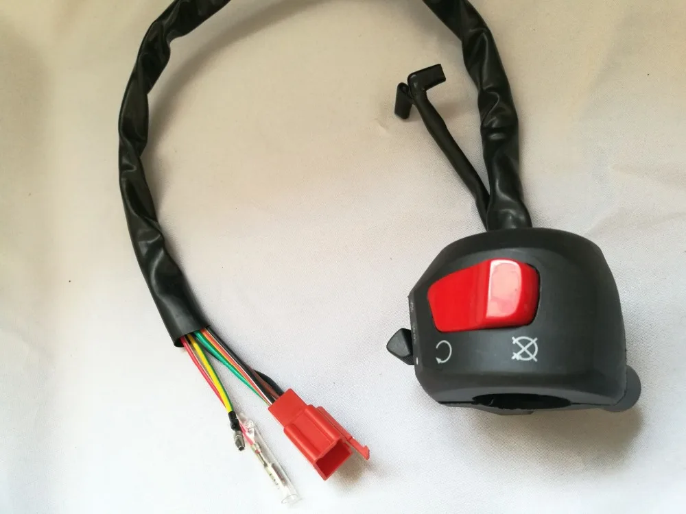 Роскошный Универсальный руль черный мотоциклетный переключатель указателя