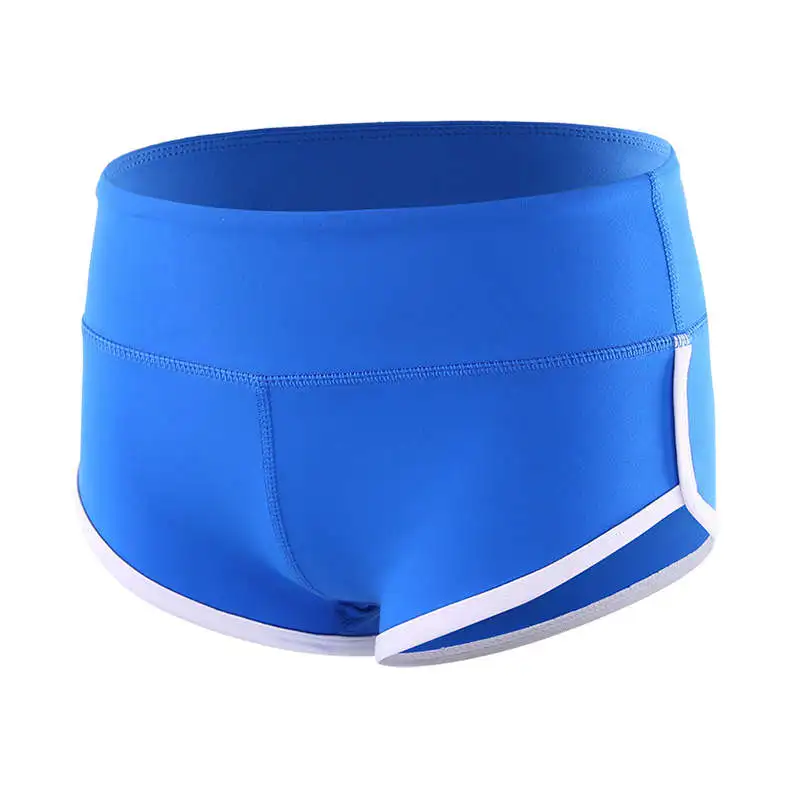 Женские сексуальные шорты для йоги, компрессионные, Pantalon, Корто, пэчворк, для бега, для спортзала, спортивные шорты для тренировок, спортивные, для фитнеса, леггинсы - Цвет: Blue